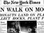La portada de The New York Times sobre la llegada a la Luna. /L.I.