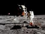 Buzz Aldrin en la llegada a la Luna, en 1969
