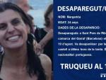 Margarida, la joven desaparecida en Cataluña. /Mossos
