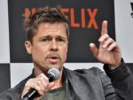 Fotografía de Brad Pitt en una presentación de Netflix.
