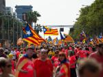 Manifestación por la Diada 2018 en Barcelona