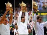 Roger Federer, Novak Djokovic y Rafa Nadal