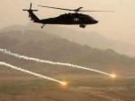 Un helicóptero en una operación de las Fuerzas Armadas afganas. / Ministerio de Defensa afgano