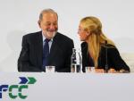Carlos Slim y Esther Alcocer Koplowitz en el último 'investors day' de la compañía.