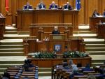 El Parlamento de Rumanía durante la moción de censura. /EFE