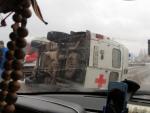 El segundo accidente que sufrió el pequeño en la ambulancia. /vk.com