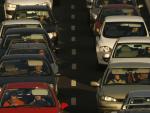 La circulación por carretera presenta retenciones en las salidas de Madrid