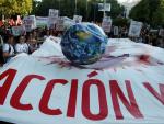 Manifestación en defensa del medio ambiente en Madrid.