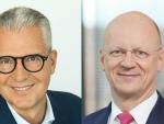 Andreas C. Hoffmann y Ralf P. Thomas, directivos de Siemens.