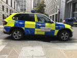 Fotografía de un coche de policía de Londres.