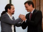 Sánchez e Iglesias van a la 'guerra' contra el Ibex 35 al fulminar la reforma laboral