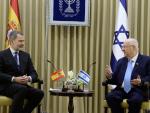 Felipe VI junto al presidente de Israel