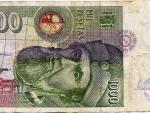Fotografía de un billete de 1.000 pesetas de 1992.