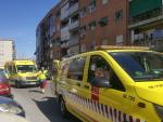 Los servicios de emergencias en la zona del suceso. /112 Comunidad de Madrid