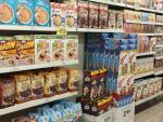 Lineal de cereales de supermercado