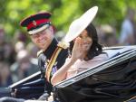 Meghan y Harry brillan tras su luna de miel en el desfile en honor a la reina Isabel II