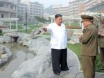 Kim Jong-un, en su visita al resort de Corea del Sur