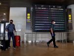 Llegada de pasajeros al aeropuerto valenciano de Manises el pasado 21 de mayo, primer vuelo internacional al que se aplicó la cuarentena