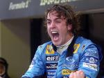 Fernando Alonso, tras conquistar el Mundial 2005 con Renault