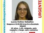 Lucía, joven desaparecida en Valladolid
