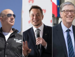 Jeff Bezos, Elon Musk y Bill Gates