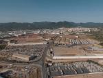 Imagen aérea de la nueva zona industrial y logística de la localidad castellonense de Onda