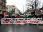 Pensionistas se movilizan en Euskadi y critican los "límites de los PGE a una subida general"