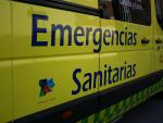 Imagen de una ambulancia del servicio de emergencias sanitarias Sacyl, de Castilla y León