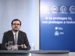 El ministro de Consumo, Alberto Garzón, durante una rueda de prensa convocada ante los medios posterior al Consejo de Ministros