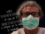 Mensaje del doctor José Luis Almudí, presidente del Colegio Oficial de Médicos de Valladolid, en su perfil de Twitter