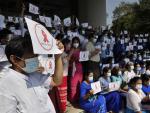 Birmania protesta