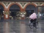 Bicicleta tiempo lluvia