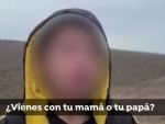 Niño abandonado en la frontera de EEUU y México