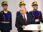 El presidente de Rusia, Vladimir Putin, en la entrega de medallas de "Héroe de la Federación Rusa".