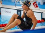 La nadadora Mireia Belmonte tras la final de los 400 estilos de los JJOO. Juegos Olímpicos.