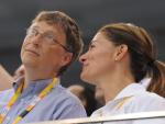 Bill Gates junto a Melinda Ann French en los Juegos Olímpicos de 2008.