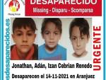 Tres hermanos desaparecidos