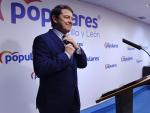 El candidato del Partido Popular a la presidencia de la Junta de Castilla y León, Alfonso Fernández Mañueco