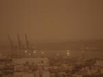 Excepcional nube de polvo sobre Murcia