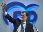 El presidente del Gobierno, Mariano Rajoy, en el Palacio de Congresos y Exposiciones de Sevilla