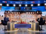 Macron y Le Pen debate