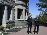 El secretario general de la OTAN, Jens Stoltenberg, y el presidente de Finlandia, Sauli Niinisto