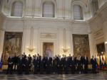 Recepción de los Reyes a los líderes de la OTAN en el Palacio Real