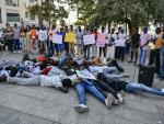 Manifestación contra los migrantes fallecidos en Melilla