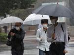 Japón por la llegada del tifón 'Meari'