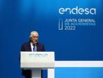 El consejero delegado de Endesa, José Bogas, en la junta general de accionistas de 2022.