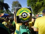 Manifestación golpista de partidarios de Jair Bolsonaro,