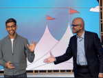 Sundai Pichai, CEO de Alphabet, y Satya Nadella, de Microsoft.
