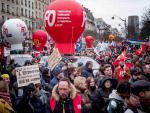 Protesta pensiones en Francia