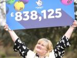 Sally Ann, la ganadora de un millón de euros en el Euromillones.